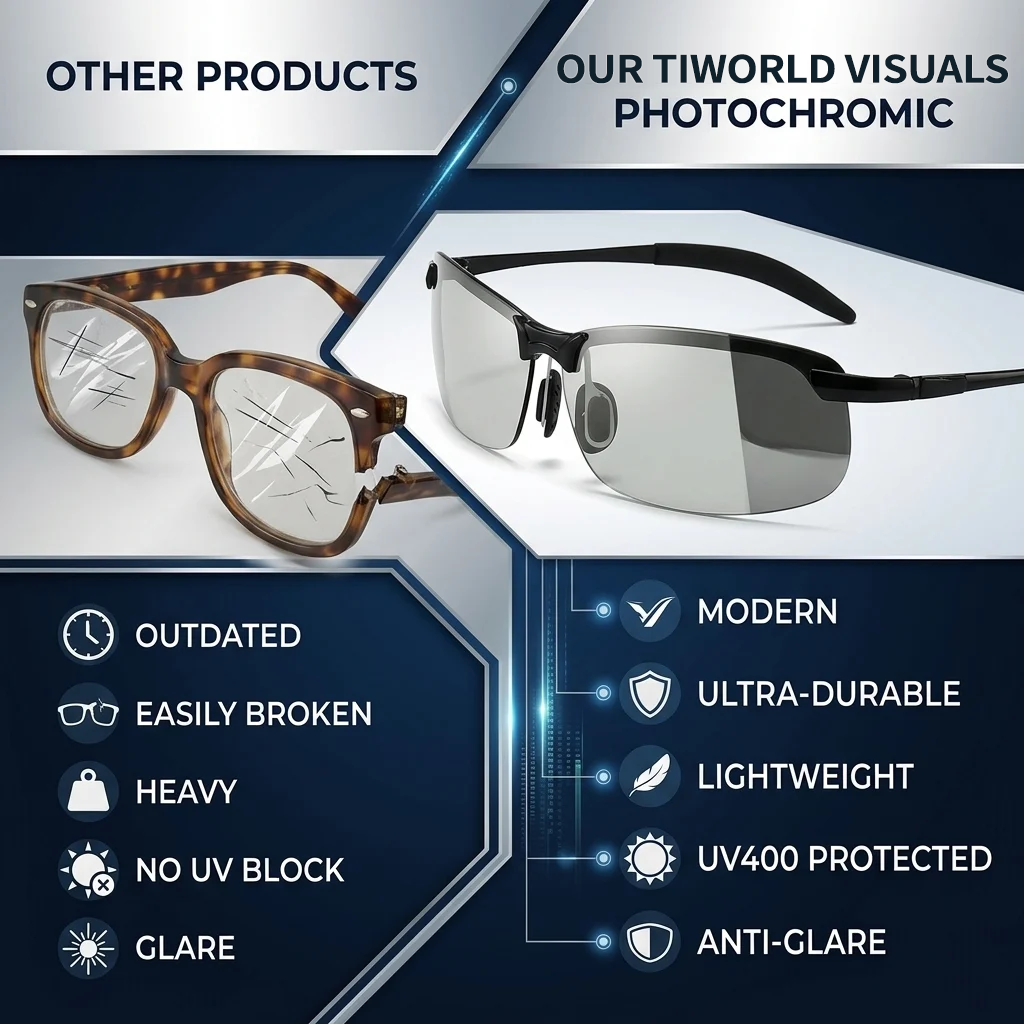 🕶️High-Tech Smart Glasses: Featuring infrared see-through capabilities, UV and blue light protection, and anti-glare/anti-reflective properties. They are dustproof and windproof, with impact-resistant, shatterproof lenses. Designed to help correct myopia
