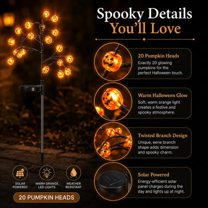 🎃 Last Day 50% OFF – Solar Pumpkin Stake Lights for a Spooky Halloween Yard 👻