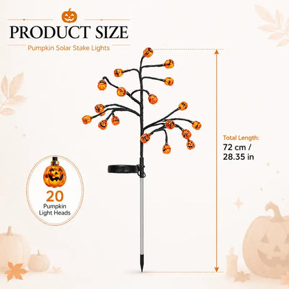 🎃 Last Day 50% OFF – Solar Pumpkin Stake Lights for a Spooky Halloween Yard 👻