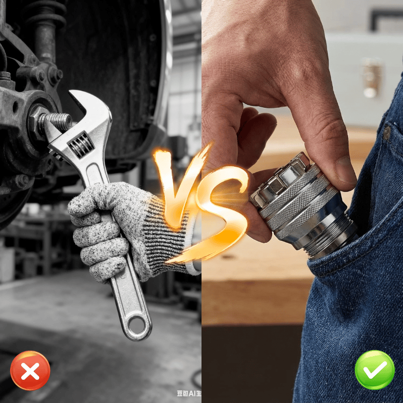 🔥 49% Off Now—Hot Sale in Progress! ⚡ Upgraded Multifunctional Adjustable Universal Socket Wrench—The Repair Master’s Essential Tool