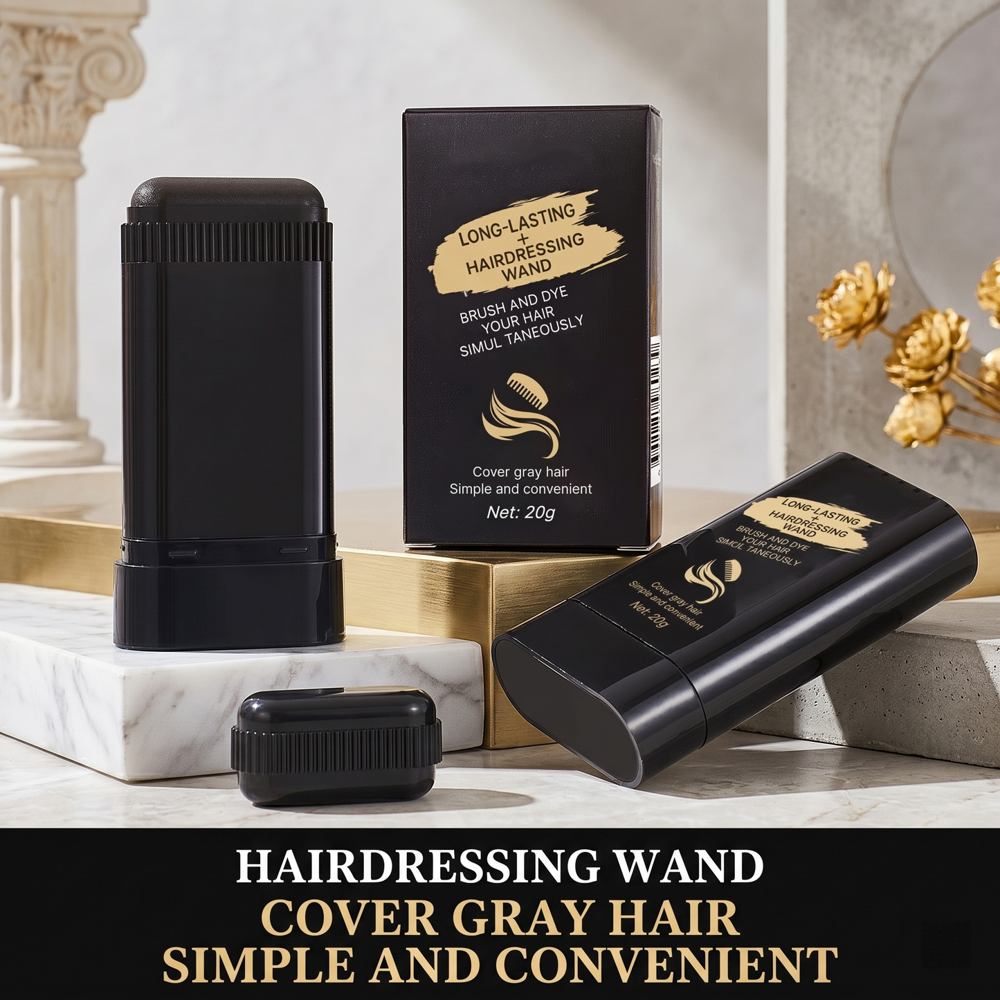 🔥Hot Sale 30% Off🎁Disposable Hair dye comb,Covers Gray Hair,Easy to Color, Portable for Quick Touch - Ups, Resists Fading and Clumping