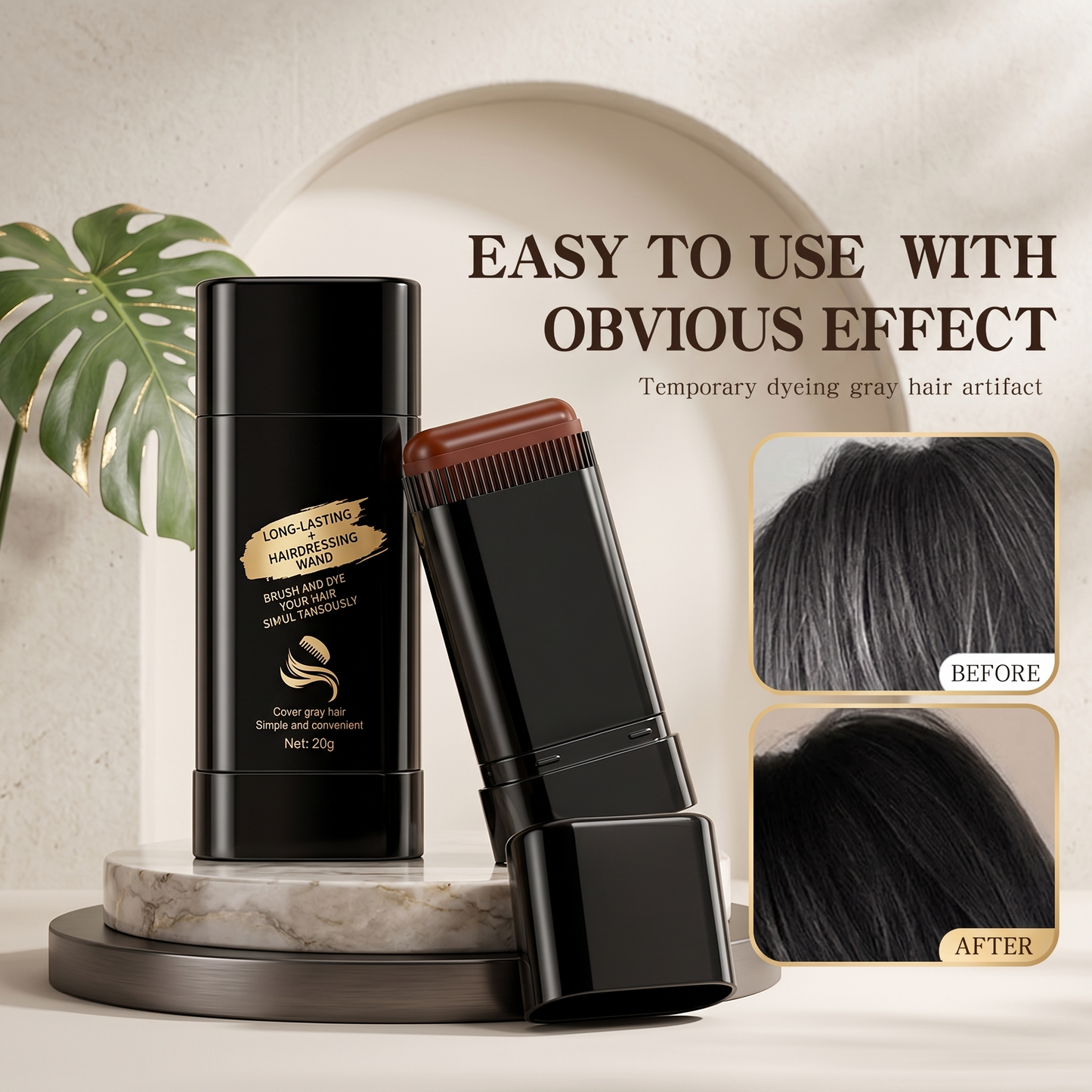 🔥Hot Sale 30% Off🎁Disposable Hair dye comb,Covers Gray Hair,Easy to Color, Portable for Quick Touch - Ups, Resists Fading and Clumping