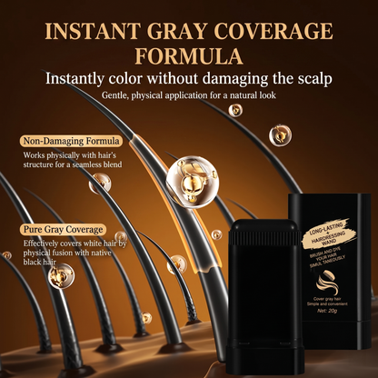 🔥Hot Sale 30% Off🎁Disposable Hair dye comb,Covers Gray Hair,Easy to Color, Portable for Quick Touch - Ups, Resists Fading and Clumping