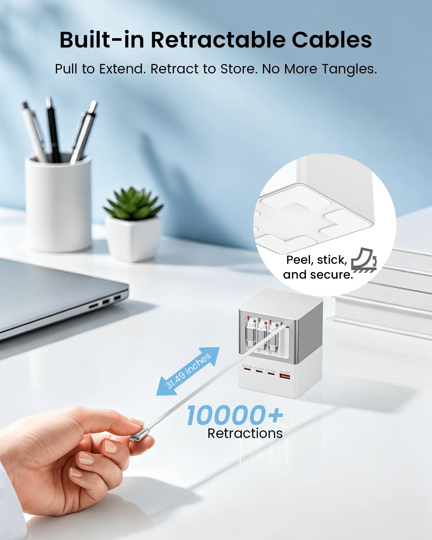 ⚡ Node 110W GaN Desktop Charger – High-Speed Multi-Port Charging Station