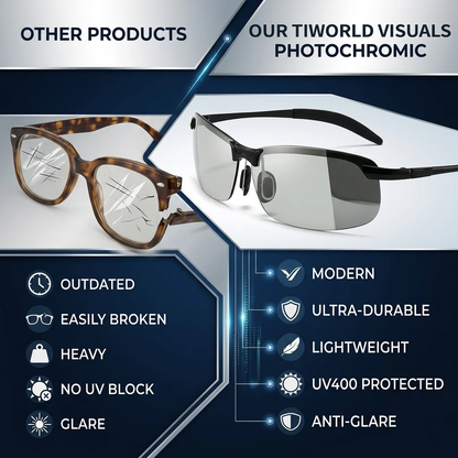 🕶️High-Tech Smart Glasses: Featuring infrared see-through capabilities, UV and blue light protection, and anti-glare/anti-reflective properties. They are dustproof and windproof, with impact-resistant, shatterproof lenses. Designed to help correct myopia